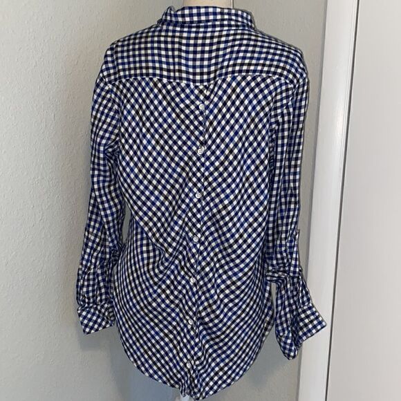 Jachs girlfriend plaid button back blouse - Picture 2 of 2
